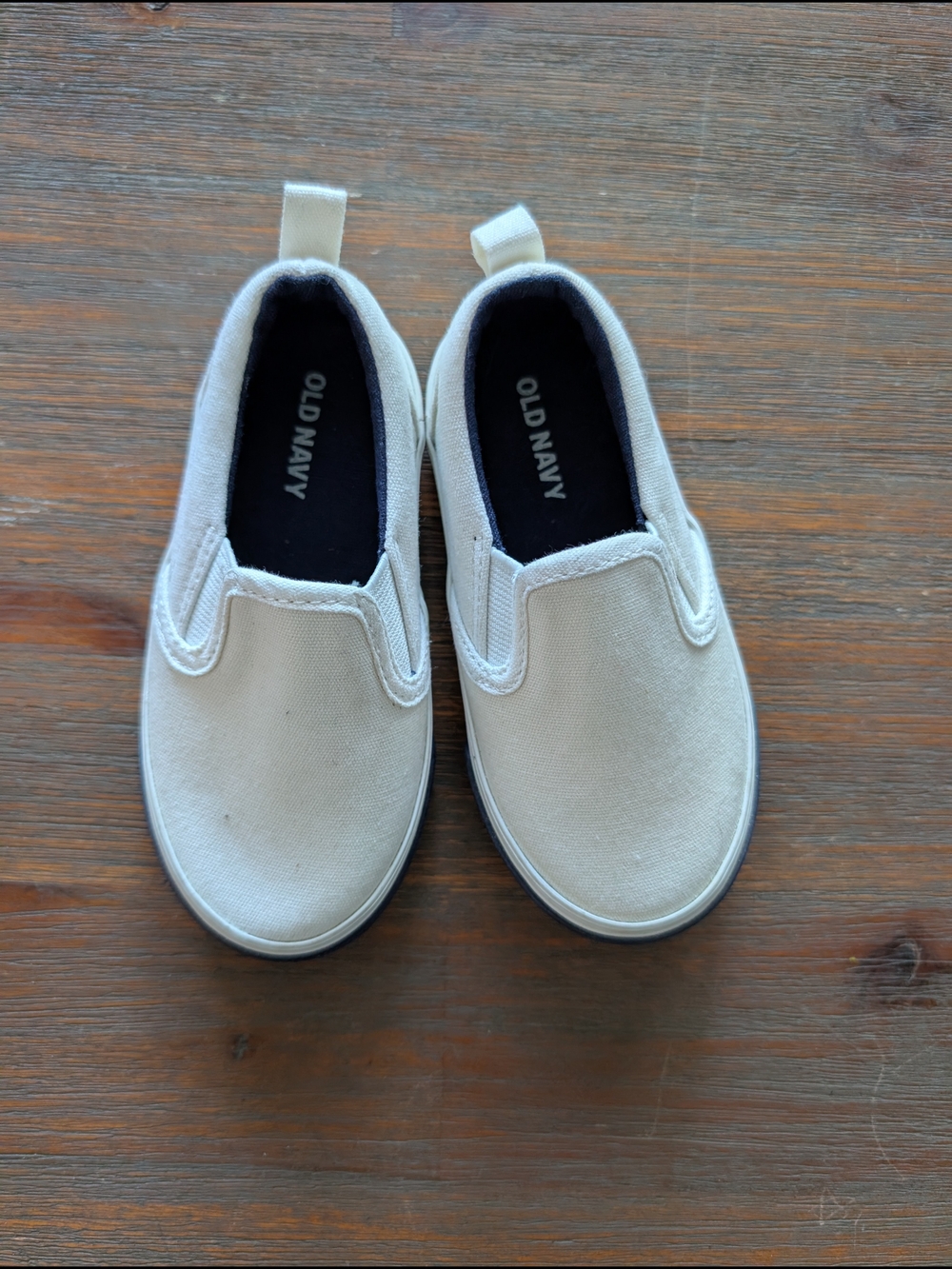 Old Navy Kids' Slip-On Sneakers in Cream